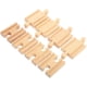thumbnail image 1 of 8 piezas de vías de tren de madera, accesorios para trenes de juguete, juguetes ferroviarios para niños., 1 of 7