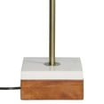 thumbnail image 2 of Ashcroft Furniture Viora Marble Base Floor Lamp - Dark Brown and White, 2 of 4