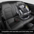 thumbnail image 6 of EKR Custom Fit Mustang Car Seat Cover for Ford Mustang Fastback EcoBoost, EcoBoost Premium,GT, GT Premium 2015 -2026 ,Rear Row Backrest 50/50 Split ,Full Set Leather Seat Covers(Black), 6 of 7