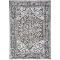 Nicole Curtis Machine Washable Series 1 Persian Olive Ivory 5'3" x 7'3" Area Rug (5x7)