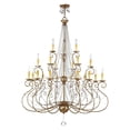 thumbnail image 5 of Livex Lighting Isabella Foyer Chandelier in Hand Applied European Bronze, 5 of 9