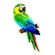 thumbnail image 1 of espuma hecha a mano, modelo de pájaro de imitación de loro Artificial, figurita de pájaros, loro, decoración de jardín para el hogar estilo D Macarena Estatua de loro, 1 of 7