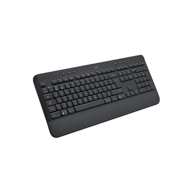 Logitech Signature K650 Comfort Full-Size Wireless Keyboard with Wrist Rest, Bluetooth and Logi Bolt USB receiver, Deep-Cushioned Keys, Numpad, Compatible with Window/Mac