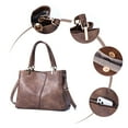 thumbnail image 6 of KouLi Buir Women Handbags Purses Large Tote Shoulder Bag top Handle Satchel Bag for Work (Dark Brown), 6 of 7