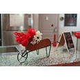 thumbnail image 2 of Oxidized Finish Metal Decorative Country Farmhouse Wheelbarrow Planter Indoor / Outdoor, 2 of 5