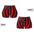 thumbnail image 5 of Lsque Nautical American Flag Pattern High Waisted Biker Shorts for Women-Tummy Control Fitness Athletic Workout Running Yoga Gym Shorts,Moisture-Wicking-Large, 5 of 9