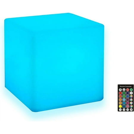 

Led Cube Light 6-Inch Cordless Night Light For Kids 16 Color Changing Mood Lamp Rechargeable Tesseract Cosmic Cube With Remote Control Decorative Lighting For Home Party Bar