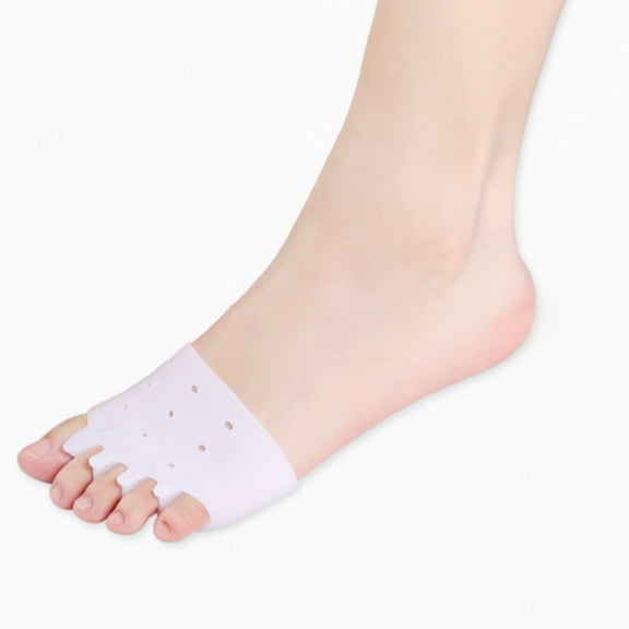 Gel Silicone Bunion Toe Separators Forefoot Pads Braces Spacers-Upgraded White