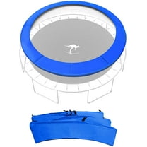Universal 12/14/15FT Trampoline Replacement Safety Pad, Waterproof Surround Spring Foam Cover for Round Frame