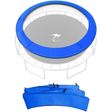 Universal 12/14/15FT Trampoline Replacement Safety Pad, Waterproof Surround Spring Foam Cover for Round Frame