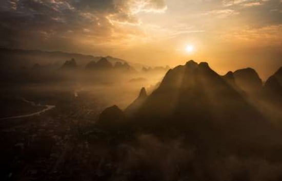 Misty Sunrise Canva