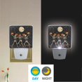 thumbnail image 2 of Yayeee LED Night Light for The Home Plug in With Light Sensors 2 Pack, Black Halloween Dancing Skeleton, 2 of 6