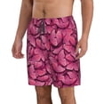 thumbnail image 2 of Goofa Pink Butterfly Printed Mens Swim Trunks Summer Quick Dry Short Beach Swimwear Bathing Suits-X-Large, 2 of 9