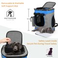 thumbnail image 4 of Medium Pet Travel Backpack Carrier for Dogs Cat Animal Puppy, Breathable Mesh Net Removable Sherpa Bed Outdoor Carrier f, 4 of 6