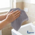 thumbnail image 5 of Linteum Textile 100% Cotton Premium Washcloths, 12x12 Inches [Pack of 12] Dove, 5 of 6