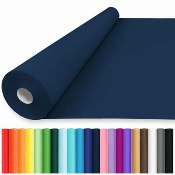 36 x 2400 200' Navy Blue Wrapping Paper Solid Color Art Kraft Craft Paper for Birthday Gift Wrapping  Shower Bouquet Flower Packing Poster/Bulletin Board/Construction