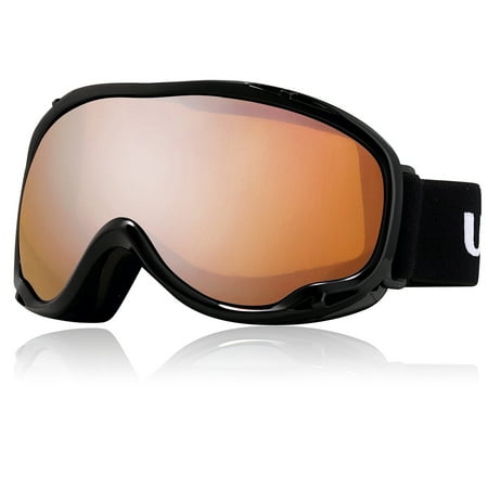 Lady Goggles - Ski Snowboards Goggles Anti-fog UV400 Protect Men Women Double Lens Adjustable Strap UXCELL