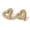 14k Gold Plated-Heart, variant on Heart Earrings Hypoallergenic Stud Earrings For Women Trendy, Iced Out Womens Earrings Sensitive Earrings Studs, Hip Hop Jewelry Cubic Zirconia Tarien Dainty Earrings for Birthday