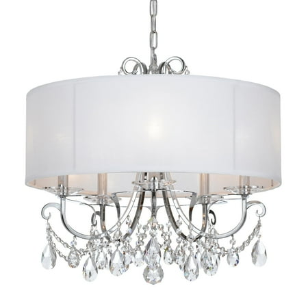 

Crystorama Othello 5 Lt Clear Swarovski Strass Crystal Polished Chrome - 6625-CH-CL-S
