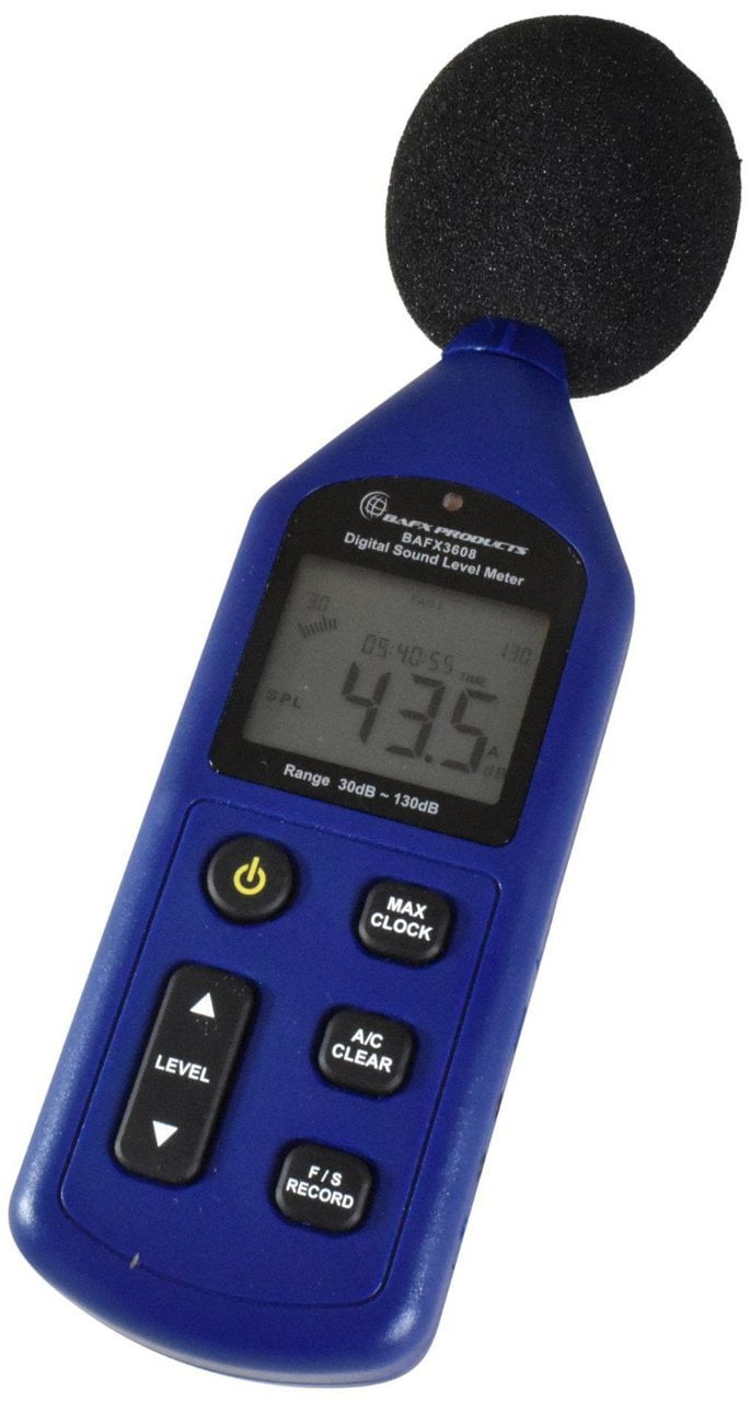 BAFX Products® Decibel Meter / Sound Level Reader W/ Battery