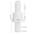 thumbnail image 4 of Check Valve, 10mm Pressure Resistance Aquarium Check Valve Plastic 2pcs  For Gas For Liquid, 4 of 8