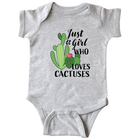 

Inktastic Just a Girl Who Loves Cactuses Gift Baby Girl Bodysuit