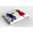 thumbnail image 2 of Ambesonne Spanish Pillow Sham, Funky Dancer Couple, 36" X 20", Multicolor, 2 of 2