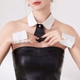 thumbnail image 3 of Hsqqdc Detachable Fake Collar Set, with Wrist Cuffs Classic Uniform Style Neck Tie Accessory Kit, 3 of 7
