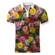 thumbnail image 2 of Camisas De Vestir Para Hombre Manga Corta Camisa de manga corta con cremallera de solapa con impresión digital 3D para hombre Chaqueta de camisa de moda informal (Yellow, M), 2 of 4