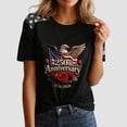 thumbnail image 4 of vigerkar 250th Anniversary USA Shirt Women American Flag T Shirt 4th of July Patriotic Tees America 250 Years Tops (Wine, 3XL), 4 of 6