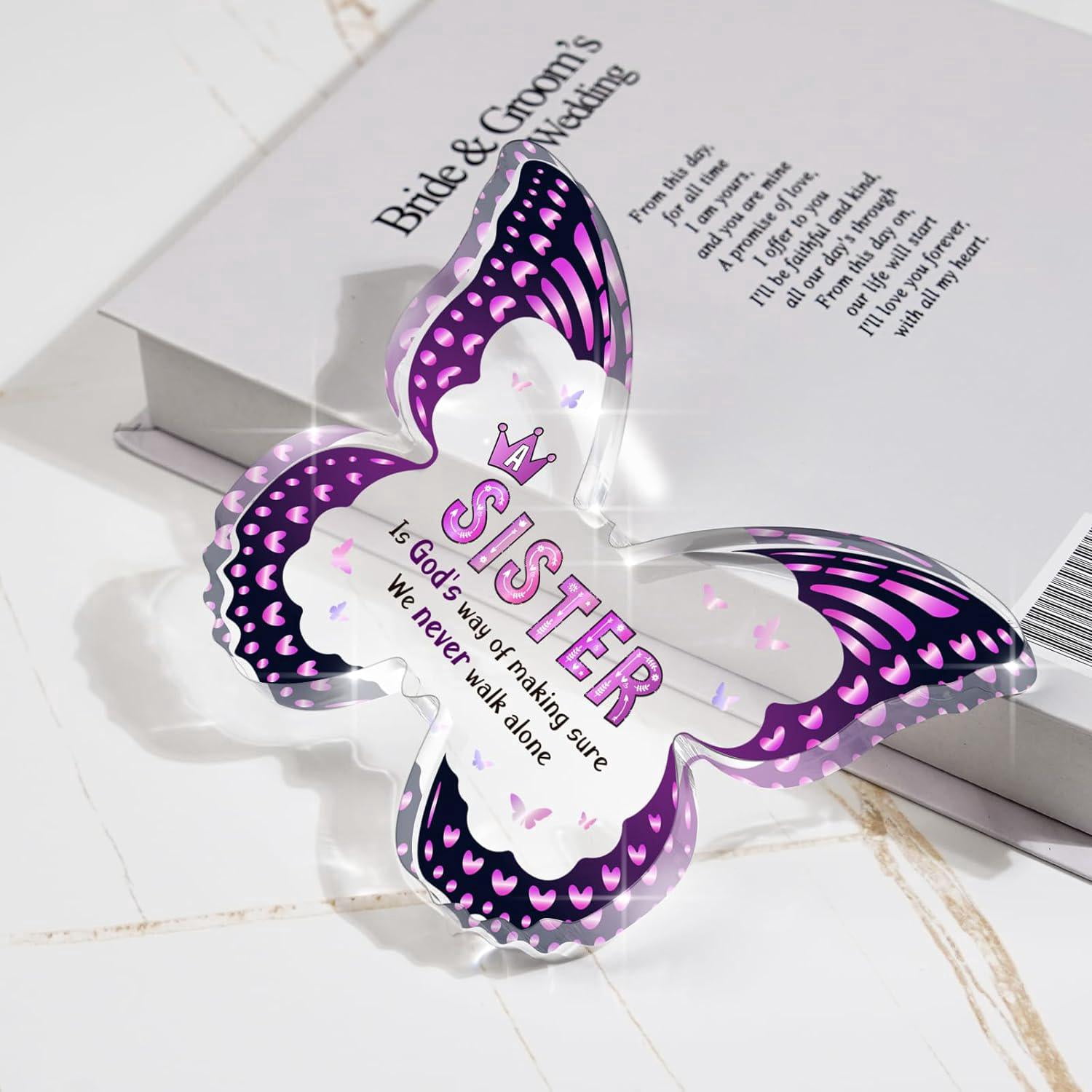 Gifts For Mom: Butterfly-Shaped Acrylic Keepsake Birthday