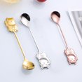 thumbnail image 5 of Coffee Spoon Stainless Steel Handle Lucky Cat Stirring Spoon, 5 of 7