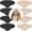 Black Beige, variant on 4 Pairs Heel Pads Heel Grips Liner for Loose Shoes,Ultra Soothing Heel Protectors for Heel Pain,Slipping, Blisters, Friction