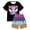 00#Black204, variant on WOYY Boys 2-Piece Outfits Ice-Cream Graphic Short Sleeve T-Shirt Shorts Set, Sizes 2-14