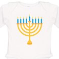 thumbnail image 4 of Inktastic Hanukkah Chanukah Menorah Boys or Girls Long Sleeve Baby Bodysuit, 4 of 5