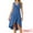 Deep Blue, variant on DARING DIVA Women's V Neck Sleeveless Midi Wrap Dresses XL Caramel