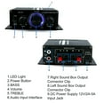 thumbnail image 2 of SUGARMOM 2 Channel Car Stereo Amplifier - 400W Dual Channel High Power Audio Sound Auto Small Speaker Amp with LED Light and Remote Control  Support SD/USB/MP3/FM/Radio, 2 of 11