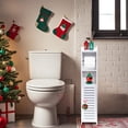 thumbnail image 2 of Armario para Papel higiénico, Armario pequeño para baño con Puertas y estantes, Delgado para baño Espacios pequeños Esquina Suelo, 2 of 8