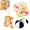 3pcs, variant on Paper Towel Bed Bell, DIY Wooden Mobile Hanger Round, Mobile DIY Kit, Nursery Wooden Frame Mobile Hanger Bed Bell Frame for Crafts Mobile Kit - Type A