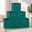 Teal, variant on Set of 6 Fabric Storage Bins – Teal Green Poly-Woven Fabric with Sturdy Chipboard Sides and Grommet Front Handles, Multipurpose Organizer