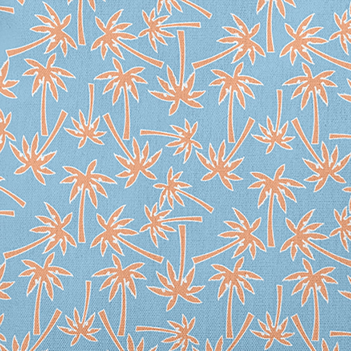 20" x 14" Simply Daisy Palm Tree Pattern Polyester Indoor/Outdoor Pillow, Carolina Blue Qty 1