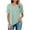 Green, variant on Tauxra Plus Size V Neck T Shirts Women Short Sleeve Tops Casual Summer Tshirts Loose Fit Tee Beige M