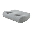 thumbnail image 3 of Almohada con orificio para perforación de oreja, almohada lateral para dormir, cómoda, multiusos, portátil, transpirable con orificio para sofá o sala Gris claro, 3 of 8