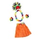 thumbnail image 1 of Falda de hierba para adultos y niños, pulseras y collares de flores para presentaciones escénicas. Falda naranja de 60 cm, 1 of 9