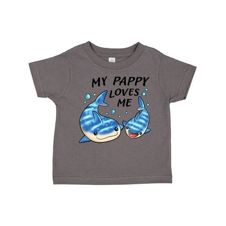 

Inktastic My Pappy Loves Me- whale shark Gift Toddler Boy or Toddler Girl T-Shirt