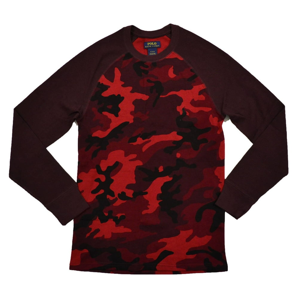 Polo Ralph Lauren Polo Ralph Lauren NEW Red Mens Size XL Camo Thermal LongSleeve Shirt