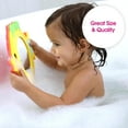 thumbnail image 3 of Edushape Magic Mirror Shapes, Fish Baby Mirror - Stick-On Removable Baby Foam Bath Toys for Toddlers 1-3, 3 of 5