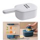 thumbnail image 3 of Rallador de alimentos para verduras, de picadoras cuchillas, contenedor de almacenamiento, drenaje de , utensilios de cocina par Gris perfecl Picadora de verduras, 3 of 8