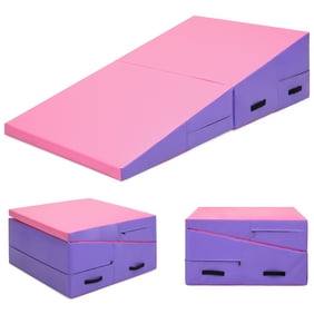 We Sell Mats Folding Gymnastics Incline Mat Medium Purple Pink