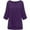 Purple, variant on QUYUON Cute Sweatshirts Winter Women's Sweatshirts Polyester 3/4 Sleeve Crew Neck Solid Blouse Tops Style S-199 Breathable Ladies Fashion Sweatshirts Straight Fit Shirts Yellow 5XL